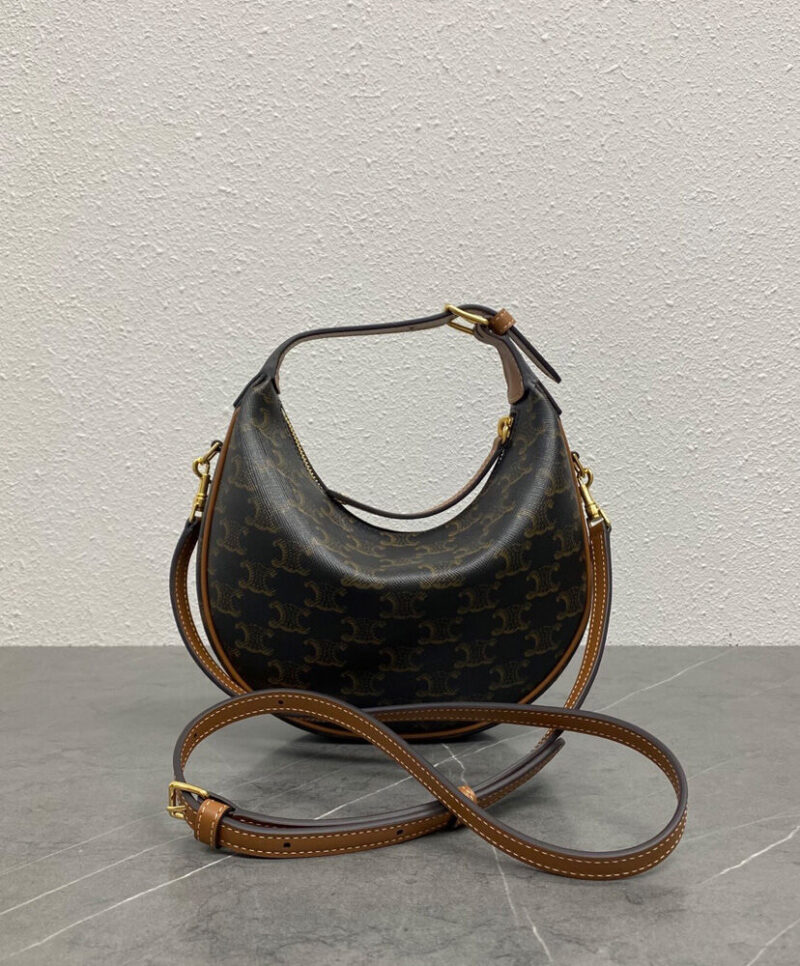 Celine Teen Celine Lulu Bag With Logo Print 120722 Coffee
